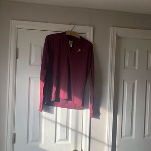 Gymshark Burgundy Zip-Up Jacket